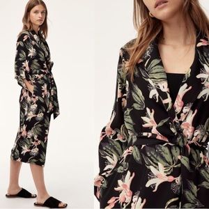 NEW ARITZIA Babaton Kahlo Tropical Robe Jacket Size Small